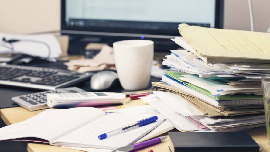 Paper-driven night audit desk